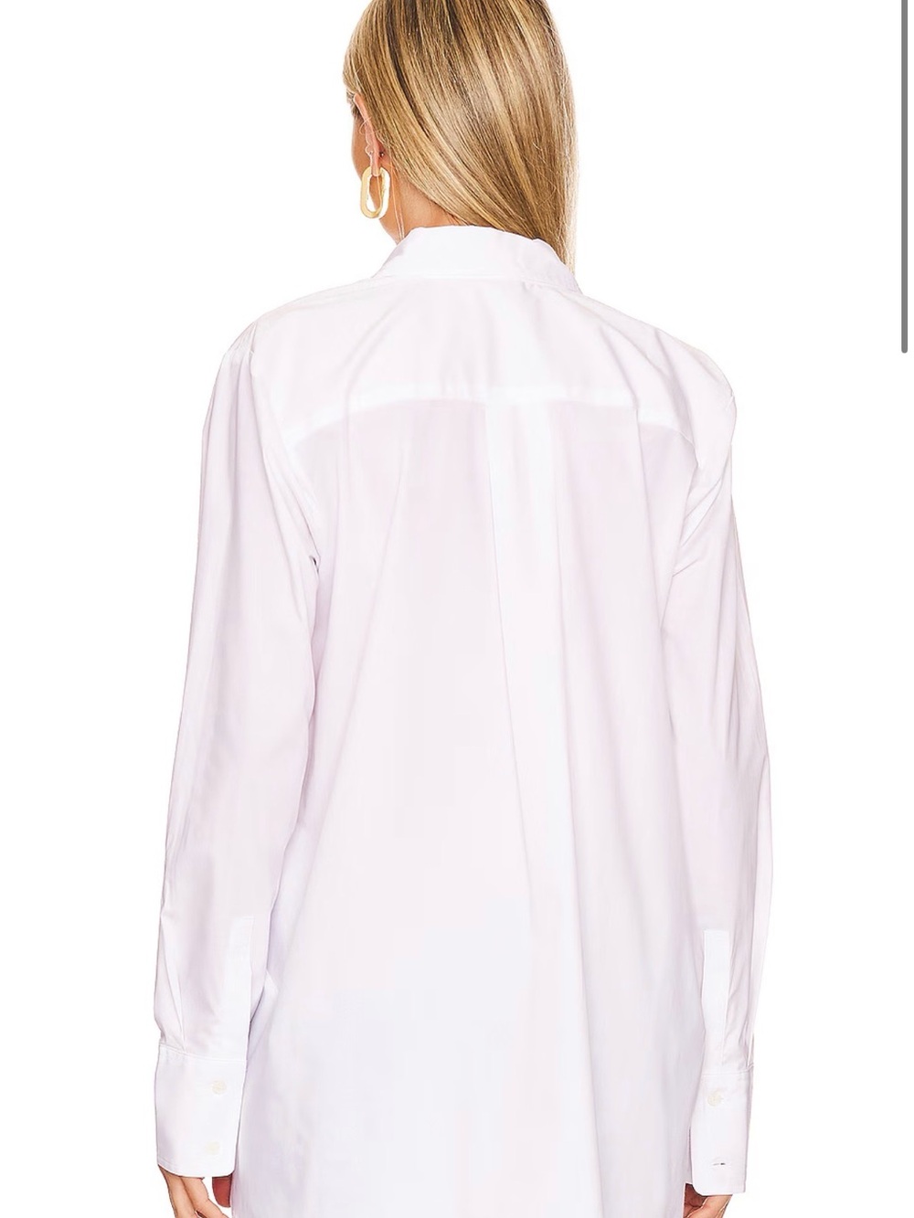 HATCH • The Classic Button Down Maternity Shirt in White - 0 XS - Picture 3 of 8